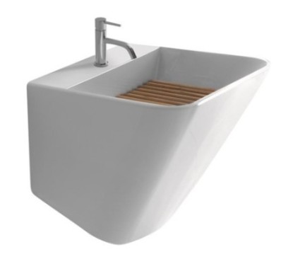 MEG11 lavabo-lavatoio finitura bianco