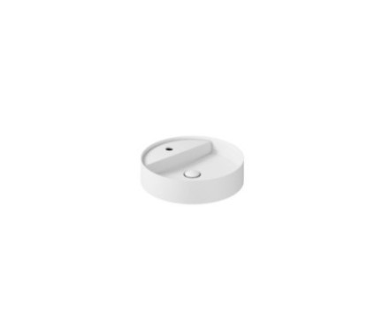 SMARTB Lavabo da appoggio diam.45 finitura bianco mat