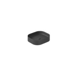 SMARTB Lavabo da appoggio 38x45 finitura nero mat