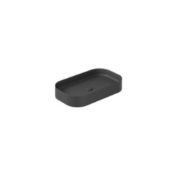 SMARTB Lavabo da appoggio 38x65 finitura nero mat