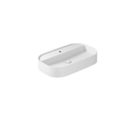 SMARTB Lavabo da appoggio 45x75 finitura bianco mat