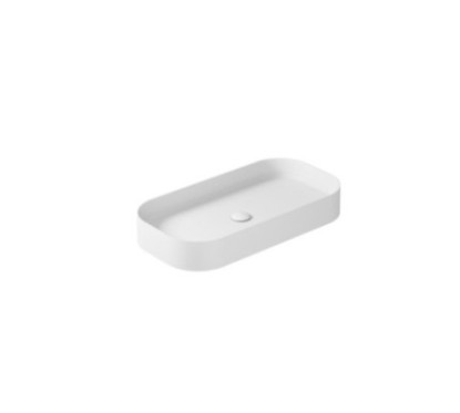 SMARTB Lavabo da appoggio 38x75 finitura bianco mat