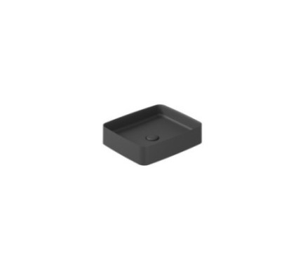 SMARTB Lavabo da appoggio 38x45 finitura nero mat