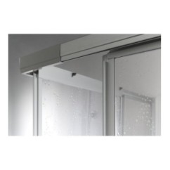 BRIO Box doccia Angolare scorrevole finitura argento satinato 80 cm trasparente (misura 70/80-70/80 h.185)