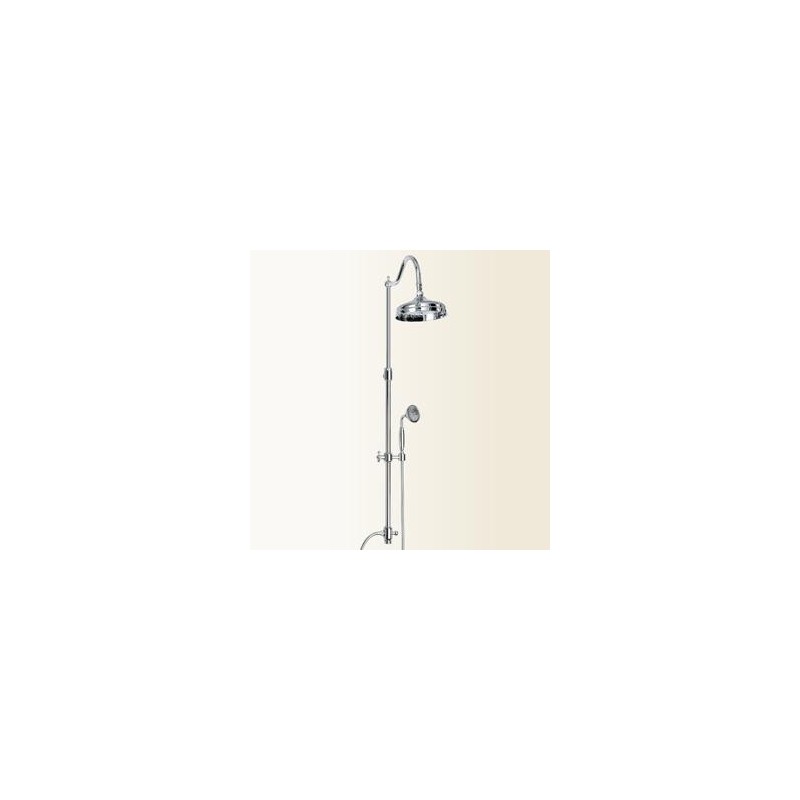 WELLNESS Colonna doccia in ottone retro' orientabile finitura vecchio bronzo