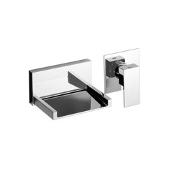 OPEN SPACE Miscelatore per lavabo ad incasso con bocca a cascata 170mm finitura cromo