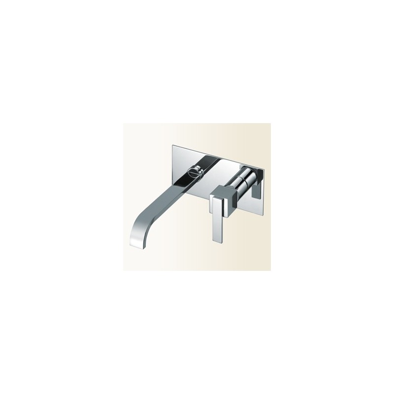 KLIP miscelatore monocomando lavabo ad incasso finitura nickel spazzolato