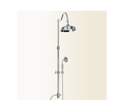 WELLNESS Colonna doccia in ottone retro' orientabile finitura vecchio rame