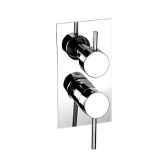 SIMPLY Miscelatore per doccia/vasca ad incasso con deviatore a 4 uscite finitura cromo
