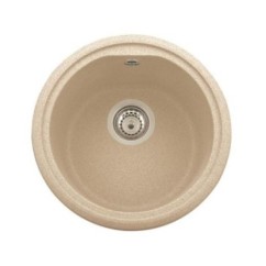ATLANTIC 43.10 Lavello cucina tondo finitura microultragranit 70 black matt