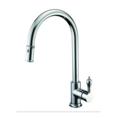 ARCADIA monocomando per lavello con doccia estraibile finitura cromo