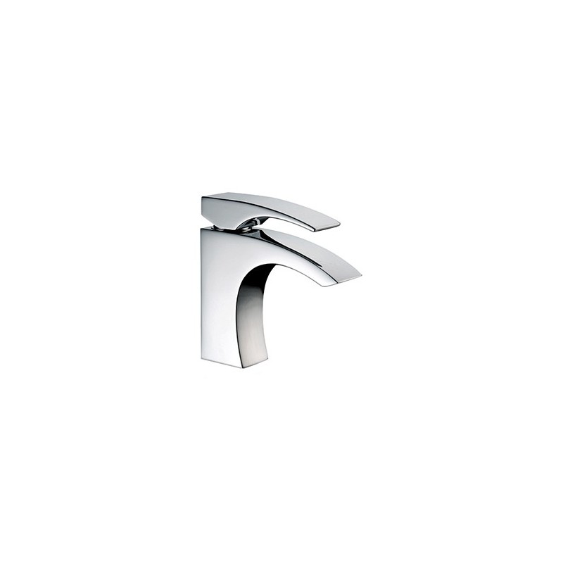 LASER Monocomando lavabo con scarico automatico finitura cromo