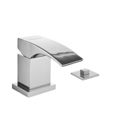 LASER Monocomando bordo vasca con deviatore finitura cromo