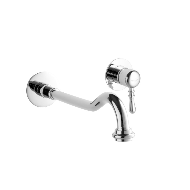 DALI' Monocomando lavabo a muro con canna mm 250 finitura oro