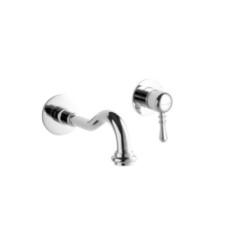 DALI' Monocomando lavabo a muro con canna mm 160 finitura oro rosa