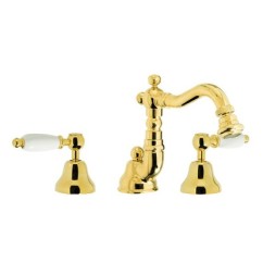 QUEEN Batteria bidet con scarico automatico finitura cromo