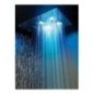 Soffione cromoterapia da incasso in acciaio inox 2 getti 4 led 550x400