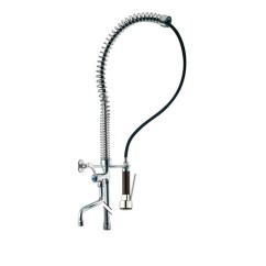 KITCHEN PROGRAM Colonna con doccia prelavaggio stoviglie e rubinetto finitura cromo
