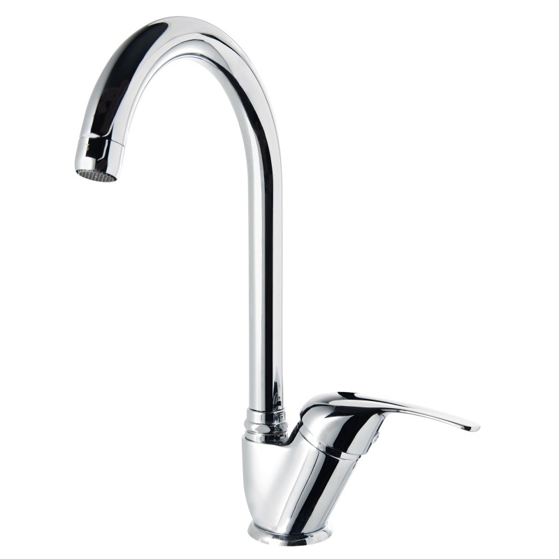 KITCHEN PROGRAM Monocomado lavello canna ponte finitura bronzato