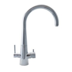 KITCHEN PROGRAM Miscelatore cinque vie per acqua depurata naturale e gassata finitura cromo