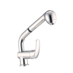 KITCHEN PROGRAM Monocomando lavello con doccetta estraibile alta finitura bronzato