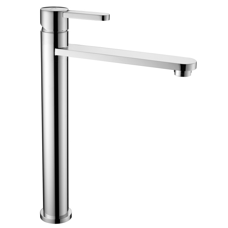 SALLY Monocomando lavabo alto con piletta click-clack finitura cromo