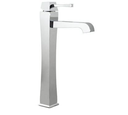 EOS Monocomando lavabo alto con piletta click-clack finitura cromo