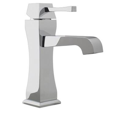 EOS Monocomando lavabo con scarico automatico finitura dorato