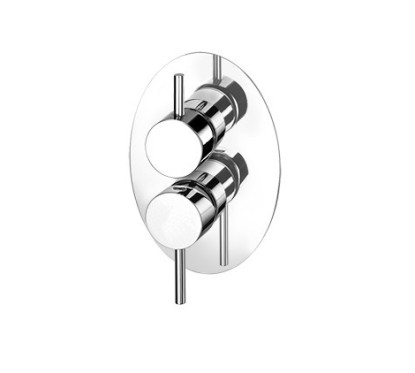 MAREA Gruppo doccia incasso con deviatore finitura dark bronze