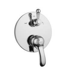ROYAL Monocomando doccia incasso con deviatore tre uscite finitura dark bronze