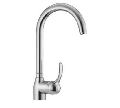 ROYAL Monocomando lavello laterale canna ponte finitura nichel antico