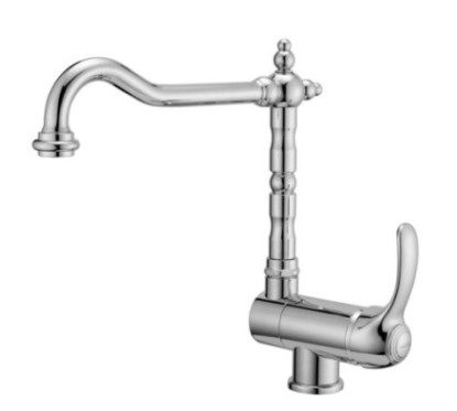 ROYAL Monocomando lavello sottofinestra finitura dorato