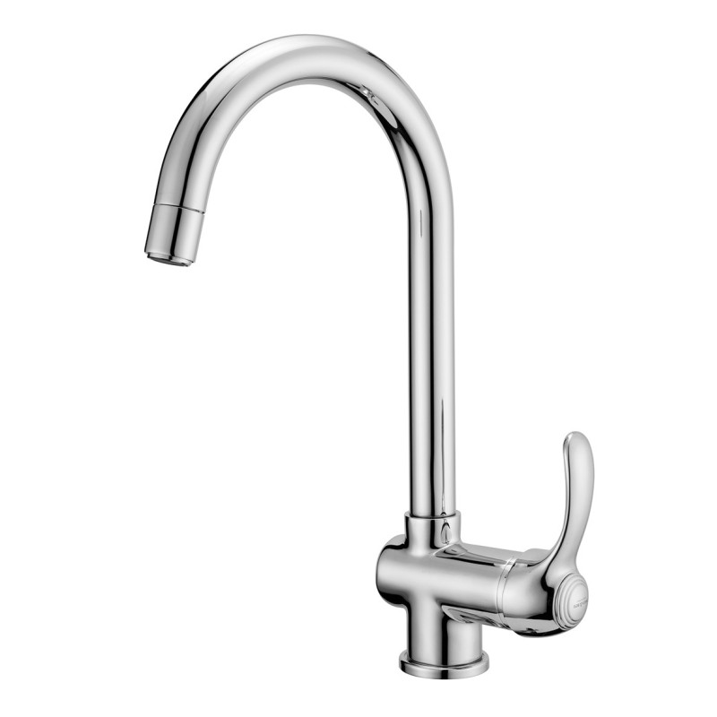 ROYAL Monocomando lavello con aeratore estraibile finitura dorato