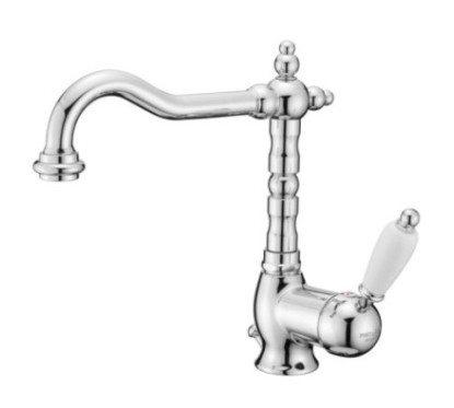 NEW OLD Monocomando lavabo con scarico automatico finitura dark copper