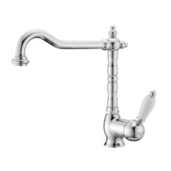 NEW OLD Monocomando lavello con canna girevole finitura nichel antico