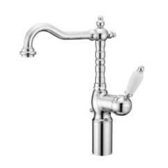 NEW OLD Monocomando lavabo con prolunga 100 mm con scarico automatico finitura oro rosa
