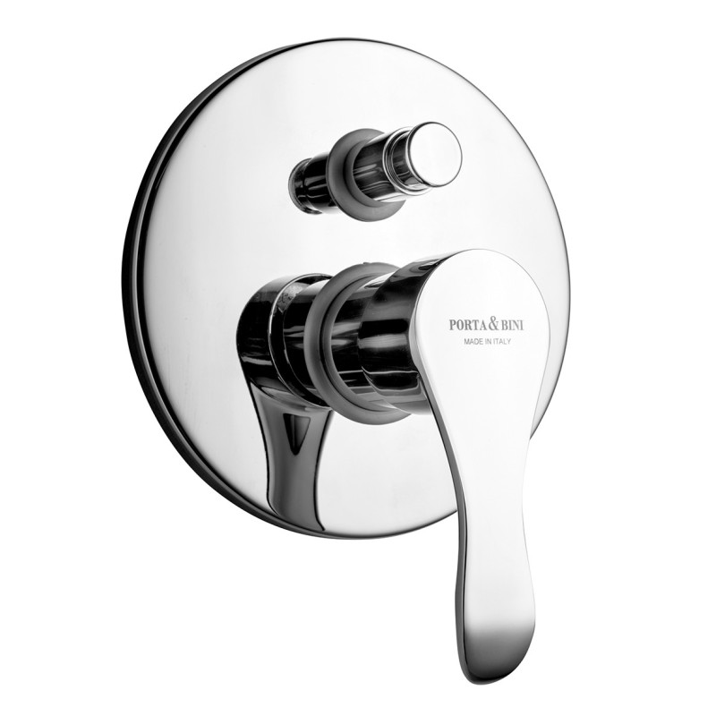 MASTER Monocomando doccia incasso con deviatore finitura cromo con cartuccia a risparmio d'acqua