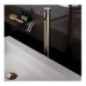 XONI miscelatore lavabo alto in acciaio inox con scarico finitura cromo