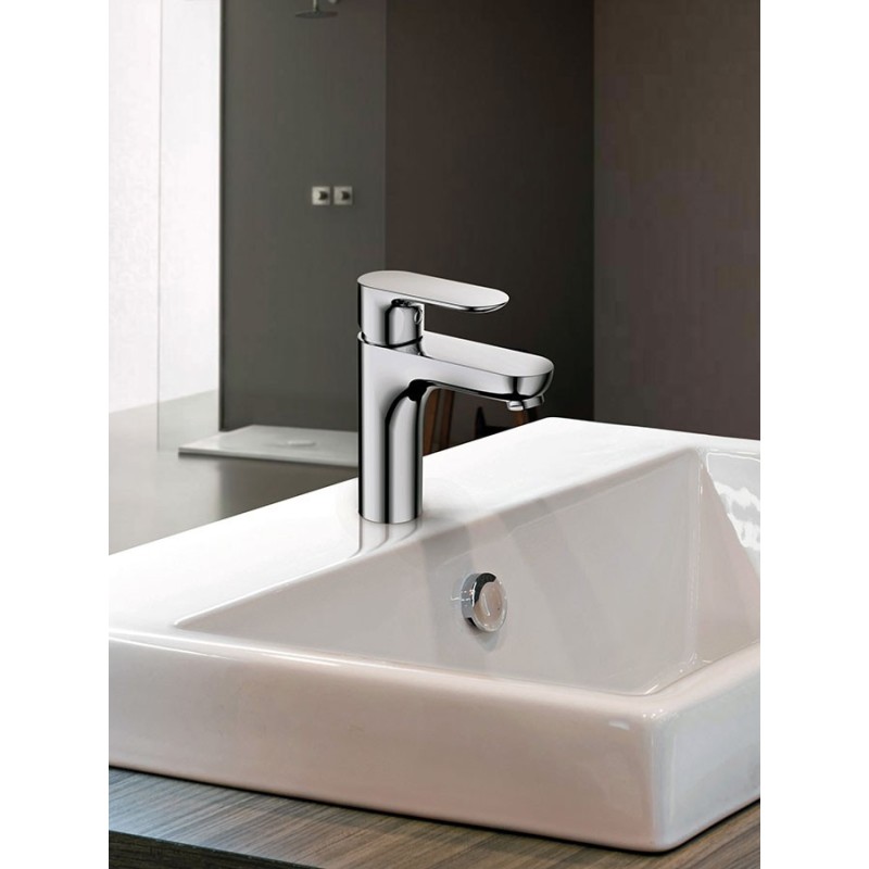 VICTOR miscelatore monocomando per lavabo finitura cromo