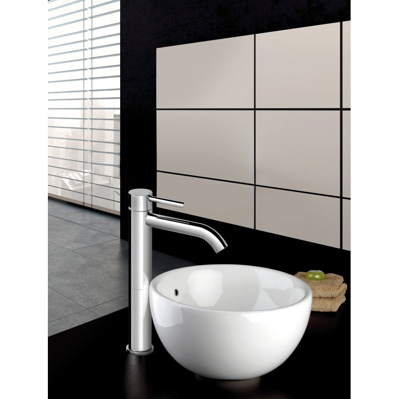 JACKIE miscelatore monocomando per lavabo alto finitura cromo