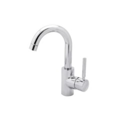JACKIE miscelatore monocomando per lavabo bocca girevole finitura cromo