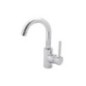 JACKIE miscelatore monocomando per lavabo bocca girevole finitura cromo