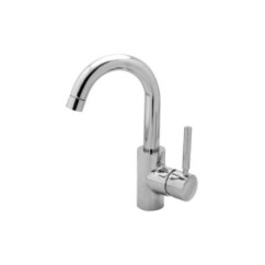JACKIE miscelatore monocomando per lavabo bocca girevole finitura cromo