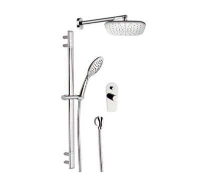 FUSION Set doccia completo finitura cromo