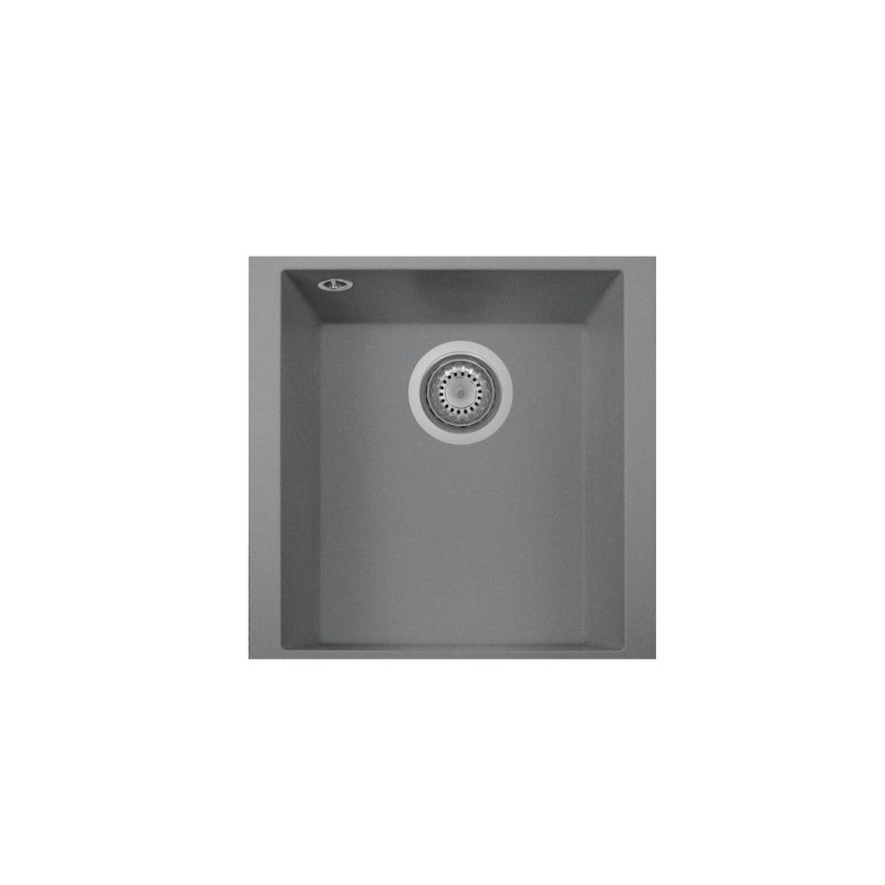 ONE 41.10ST Lavandino cucina ad una vasca finitura nanostone N1 pure white