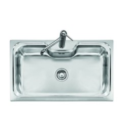 VINTAGE - INCASSO STANDARD E BORDO 8 mm lavello in acciaio inox monovasca finitura satinato