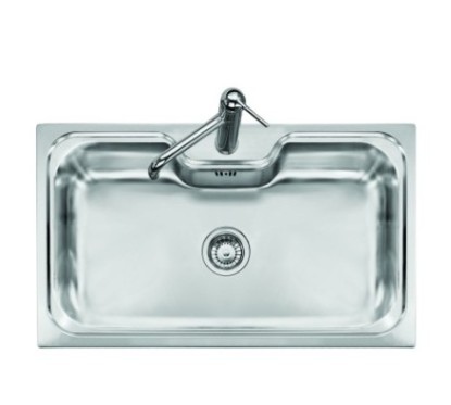 VINTAGE - INCASSO STANDARD E BORDO 8 mm lavello in acciaio inox monovasca finitura satinato