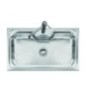 VINTAGE - INCASSO STANDARD E BORDO 8 mm lavello in acciaio inox monovasca finitura satinato