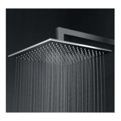 SIX SQUARE Soffione in ottone 30x30 finitura cromo