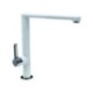 ZENMIX miscelatore monocomando con canna piatta finitura microultragranit bianco latte